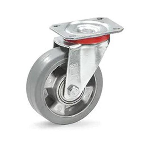 エスコ ESCO 125mm キャスター (自在金具/弾性タイヤ) EA986CK-125 WO店