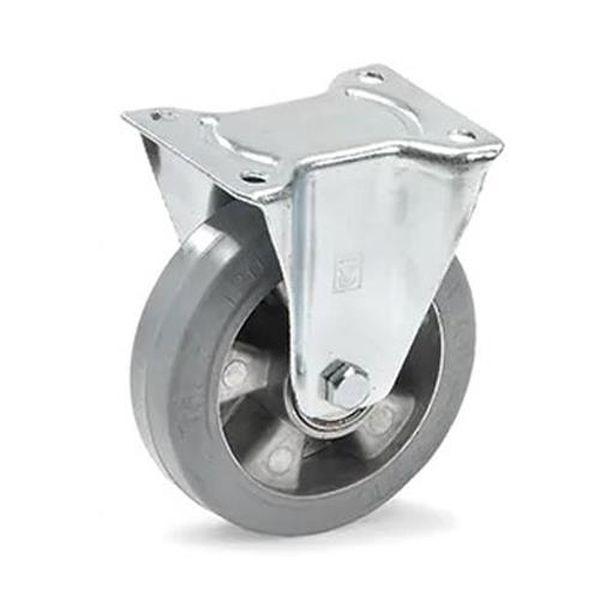 エスコ ESCO 160mm キャスター (固定金具/弾性タイヤ) EA986CM-160 WO店