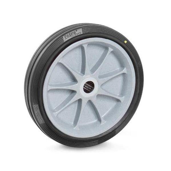 エスコ ESCO 260x56mm ESDソリッドラバータイヤ (プラスチックホイール) EA986CW-30 WO店