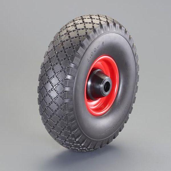 エスコ ESCO 260x85mm ポリウレタンタイヤ (スチールホイール) EA986CW-61 WO店