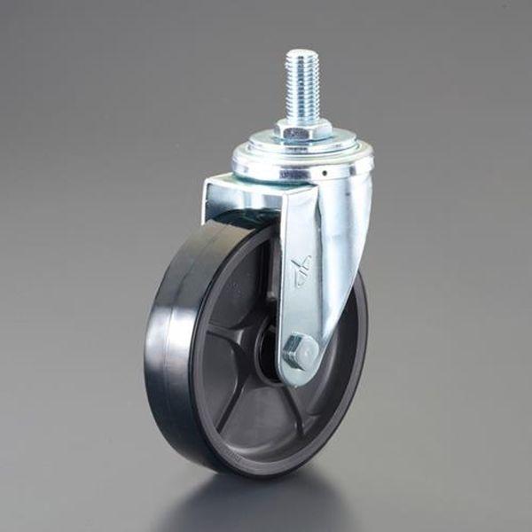エスコ ESCO 125mm キャスター（自在金具・ねじ式・ウレタン） EA986PT-337 WO店の通販は 6,868円