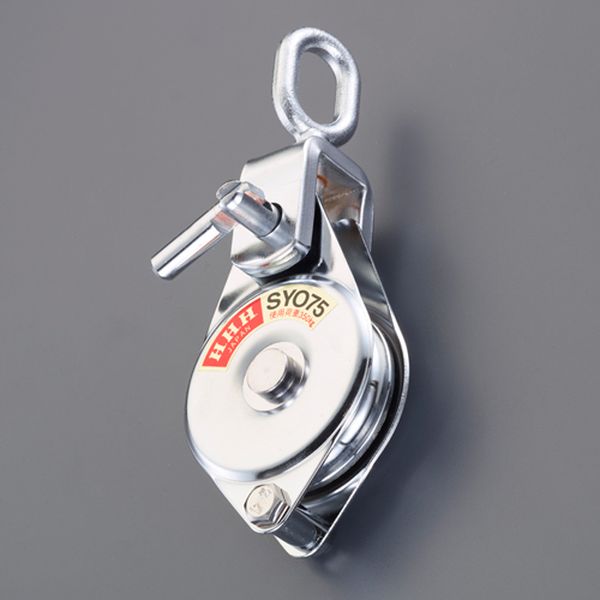 エスコ ESCO 75mm 滑 車(オーフベアリング入) 000012346329 WO店