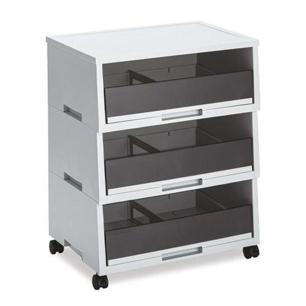 エスコ ESCO 562x383x700mm 紙分別回収ボックス (3段) EA995C-71 WO店の通販は