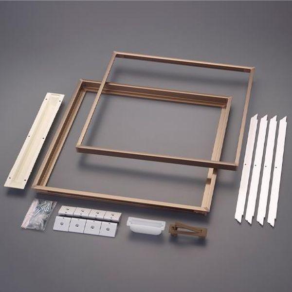 エスコ ESCO 303x303x11.5mm 床下点検口（アルミ製／ブラウン） EA997LF-11 WO店の通販は 5,175円