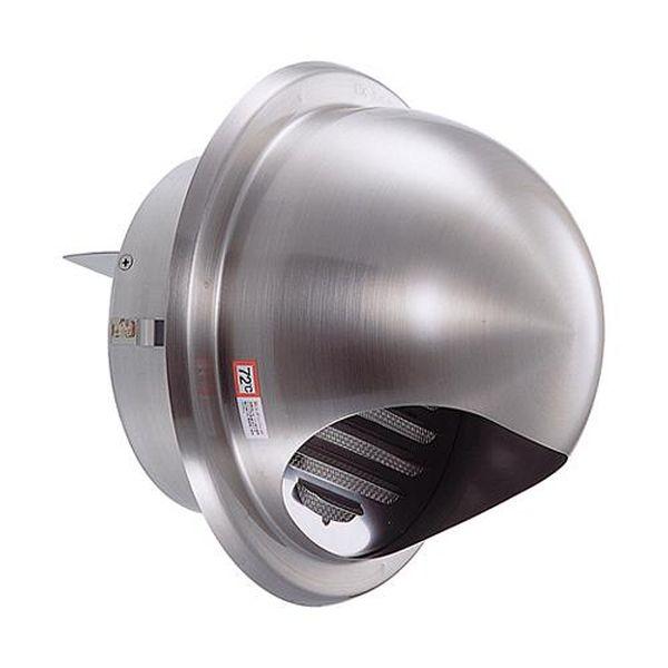 エスコ ESCO 197−217mm 丸型ガラリ（防火ダンパー・フード付／SUS EA997MB-200A WO店