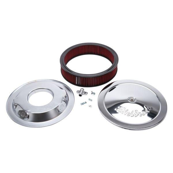 Edelbrock Air Cleaner Pro-Flo Series Round 14 In Diameter Cloth Element Chrome ede1206 WO店