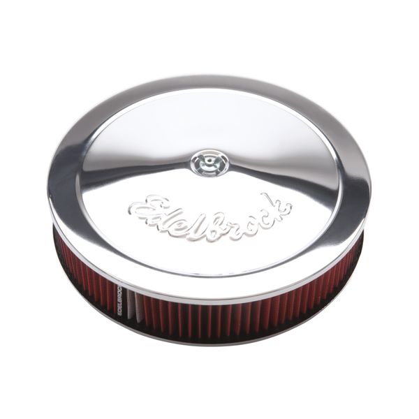 Edelbrock Air Cleaner Pro-Flo Series Round 14 In Diameter Cloth Element Chrome ede1206 WO店_1