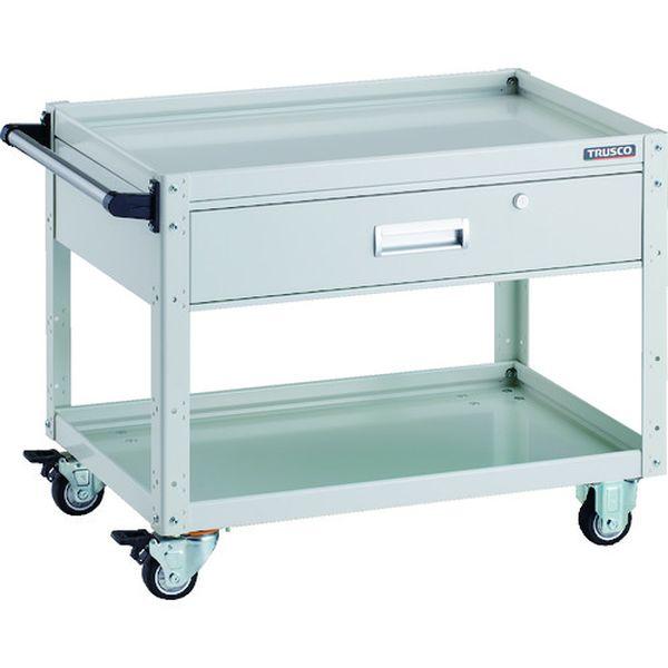 EGW672YUW ツールワゴン イーグルワゴン 750×500 深型1段引出付 ウレタン車輪 ホワイト EGW672YUW-TN WO店