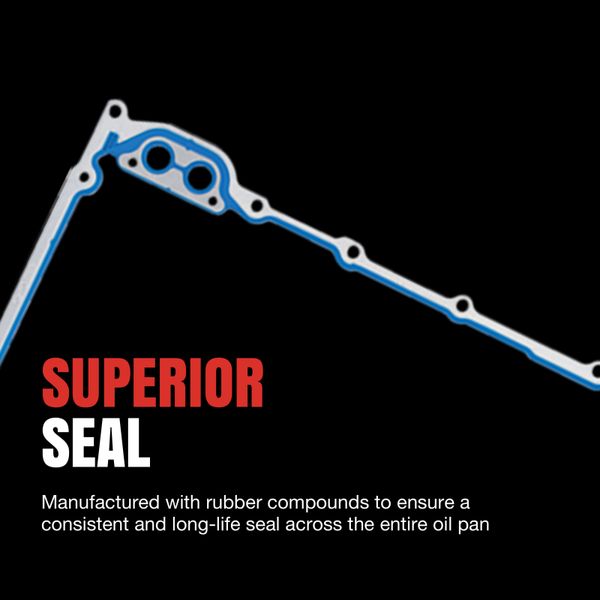 Fel-Pro 09-13 Chevy Silverado 1500/09-13 Corvette Engine Oil Pan Gasket Set - PermaDry Molded Rubber felOS30693R WO店