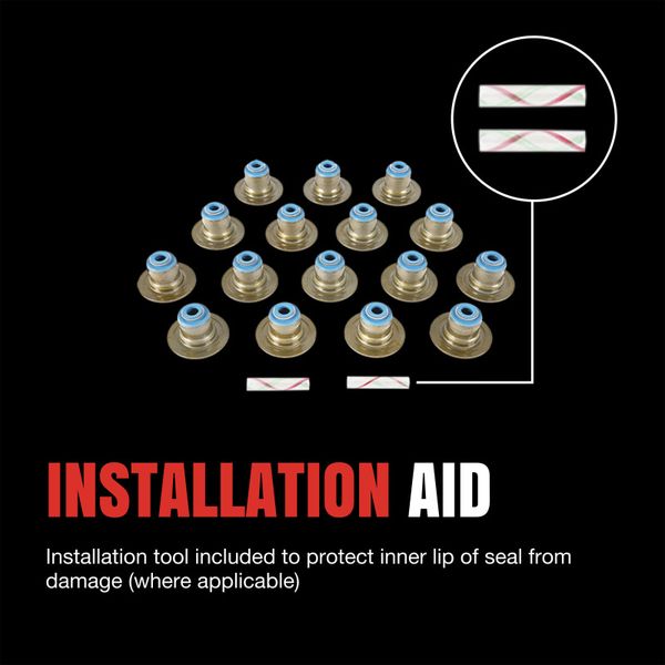 Fel-Pro 05-14 Toyota Tacoma/03-20 4Runner Engine Valve Stem Oil Seal Set felSS728783 WO店