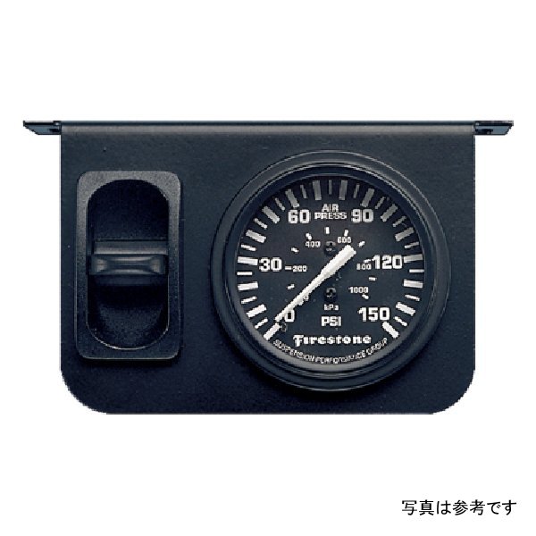 Firestone エア調整式レベリング空気圧コントロールパネルシングルゲージ付き 0-150psi WR17602149 FIR2149 WO店
