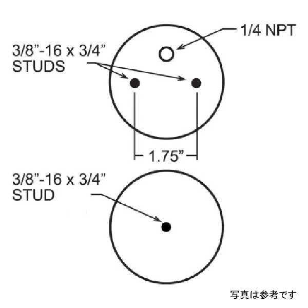Firestone Ride-Rite 交換用エアスプリング レッドラベル W217608781 FIR8781 WO店