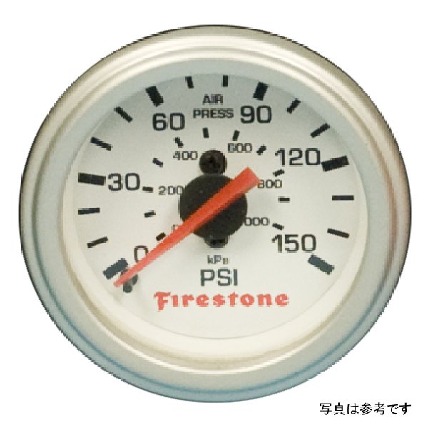 Firestone Replacement Single Pressure Gauge - White Face (For PN 2225 / 2229 / 2196) (WR17609181) fir9181 WO店その他バイク用品