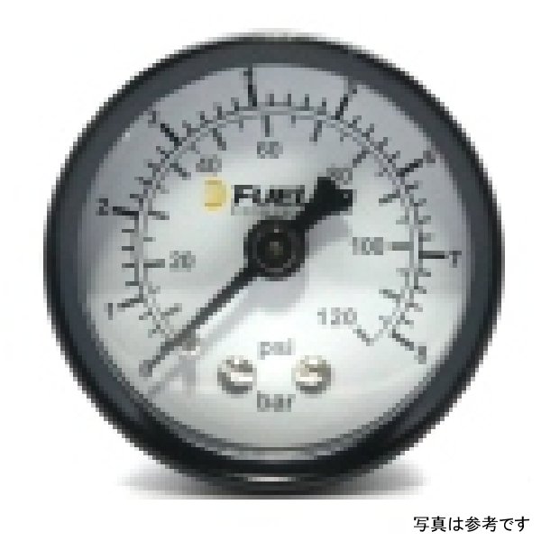Fuelab 1.5インチ 燃料圧力計 - EFI - 測定範囲 0-120 PSI デュアルBar/PSIスケール FLB71511 WO店