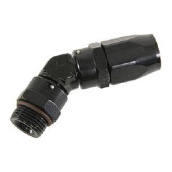Fragola -10AN x 45 Degree x 3/4-16 (8) Hose End - Black fra184509-BL WO店