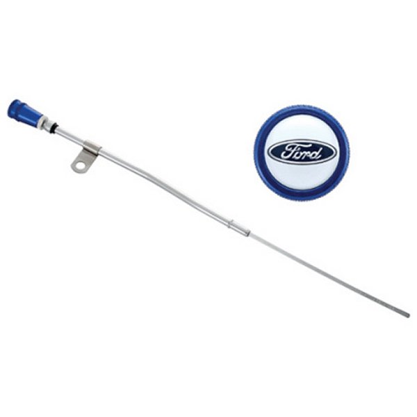 Ford Racing Dipstick Kit - Anodized Aluminum Handle w/ Embossed フォード Logo FRP302-400 WO店 8,789円