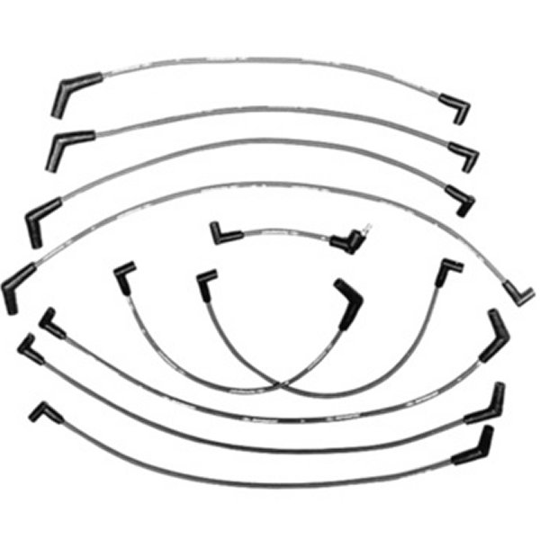 フォード Racing 9mm Spark Plug Wire セットs - ブルー FRPM-12259