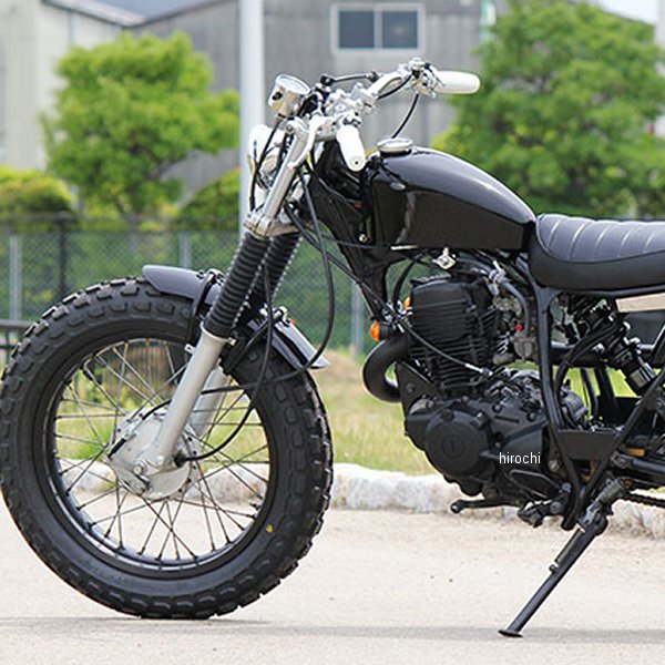 ○TW200/225○フロントフラット(取付ネジ付)＆リアフェンダーのセット