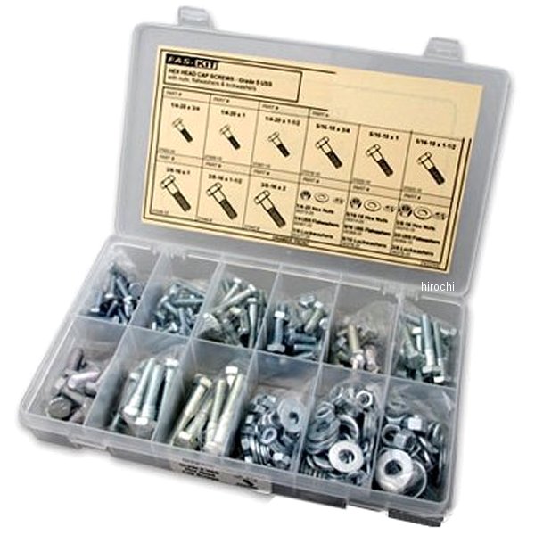 ガッツクローム HEXボルト＆ナットセット 粗目 ジンク 306PC WO店の通販は