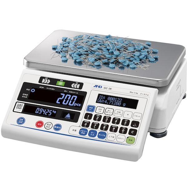 GC3K (株)エー・アンド・デイ A＆D 個数計 ひょう量3kg×計数可能最小単重0.1/0.005g GC3K-TN WO店_2