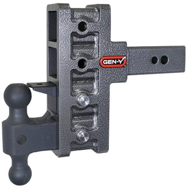 Gen-Y Mega Duty 2.5in Shank 6in オフセット Drop 32K Hitch w/GH-0161 Dual-Ball/GH-0162 Pintle Lock GENGH-1924 WO店