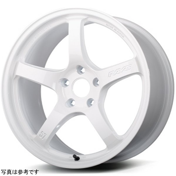 Gram Lights 57CR 18x9.5 +38 5x114.3 Ceramic ホワイト Pearl