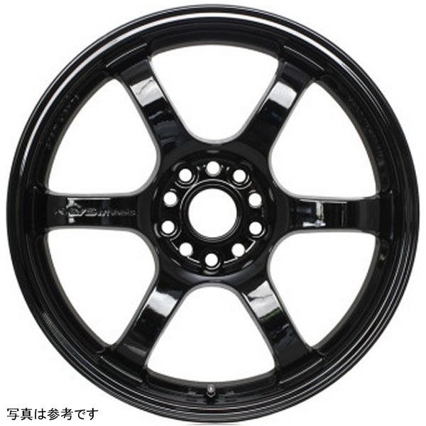 Gram Lights 57DR 17x9.0 +38 5-114.3 Glossy ブラック Wheel GLSWGIQ38EGX WO店