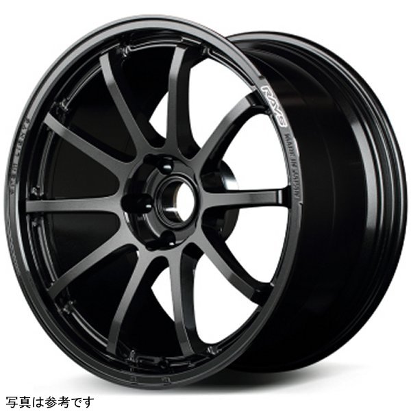 Gram Lights 57NR 18x9.5 +22 5-114.3 Glass ブラック Wheel GLSWGNX22E6NJ WO店の通販は