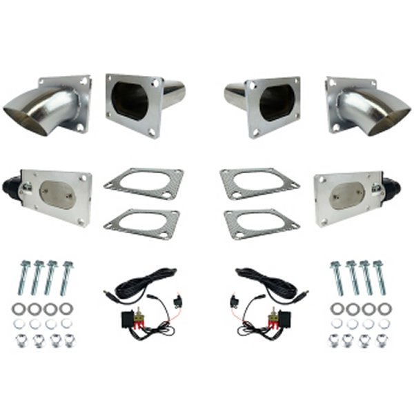 Granatelli 3.0in Oval ステンレススチール Electronic Dual Exhaust Cutout GMS313530D WO店