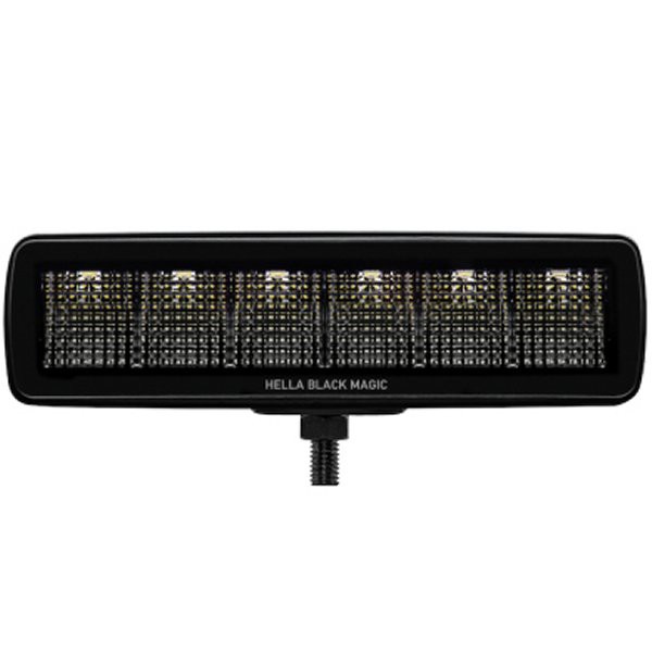Hella Universal Black Magic 6 L.E.D. Mini Light Bar - Flood Beam hella358176201 WO店 13,436円