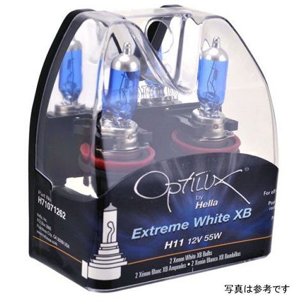 Hella H11 12V 55W Xenon White XB Bulb (Pair) hellaH71071262 WO店の通販は