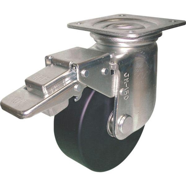 HEMCJMB150CD (株)ヨドノ ヨドノ 重荷重用導電MCナイロン車輪(ベアリング入)自在金具ストッパー付 HEMCJMB150CD-TN WO店