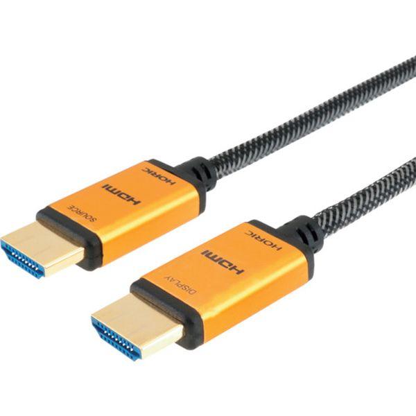 HH300542GM 光ファイバー HDMIケーブル 30m メッシュケーブル ゴールド