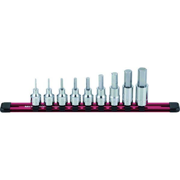 水戸工機(株) ミトロイ 3/8 ヘックスソケット ホルダーセット 9コマ10点 HH310M-TN WO店