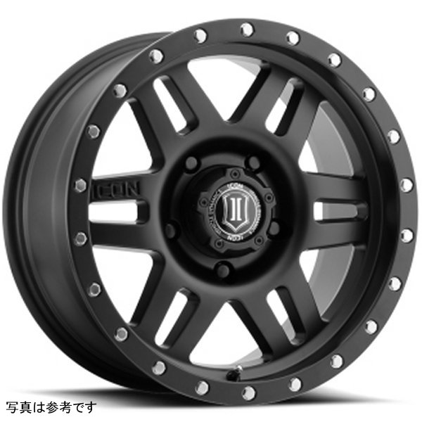 ICON Six Speed 17x8.5 6x5.5 0mm オフセット 4.75in BS 108mm Bore Satin ブラック ホイール ICO1417858347SB WO店 45,542円