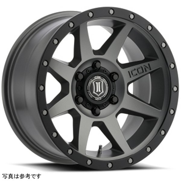 ICON Rebound 17x8.5 5x150 25mm Offset 5.75in BS 110.1mm Bore Titanium Wheel ico1817855557TT WO店 70,569円