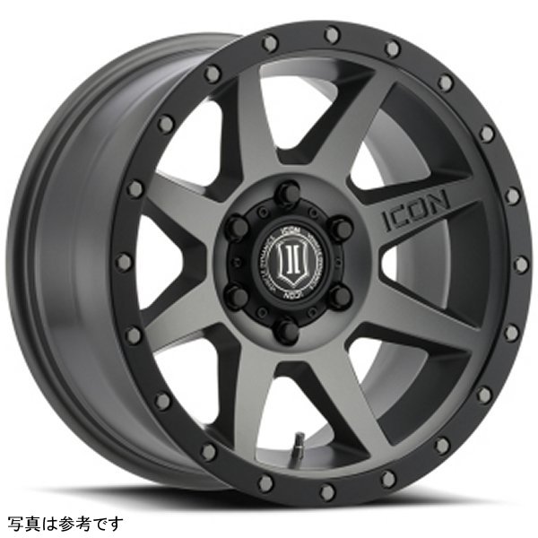 ICON Rebound 17x8.5 5x5 -6mm オフセット 4.5in BS 71.5mm Bore Titanium ホイール ICO1817857345TT WO店