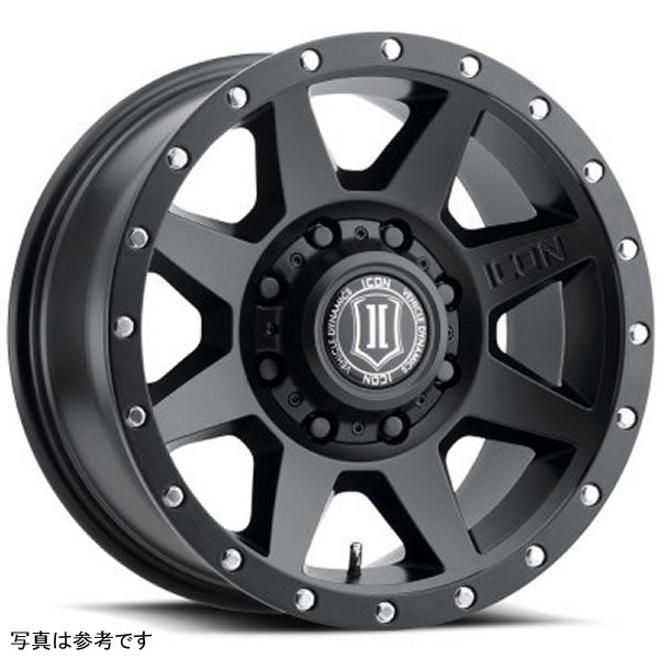 ICON Rebound 17x8.5 8x170 6mm オフセット 5in BS 125mm Bore Satin ブラック ホイール ICO1817858150SB WO店 50,668円