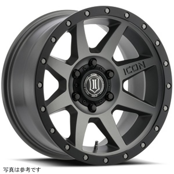 ICON Rebound 17x8.5 6x5.5 0mm オフセット 4.75in BS 106.1mm Bore Titanium ホイール ICO1817858347TT WO店