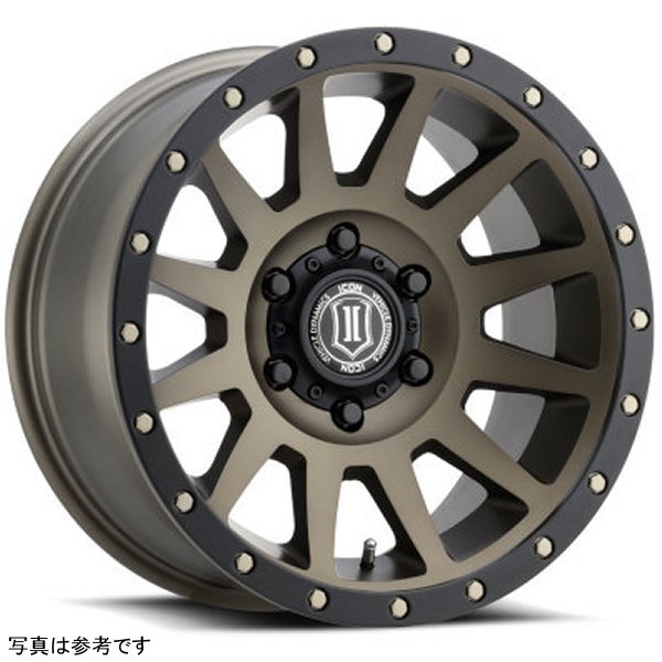 ICON Compression 17x8.5 5x5 -6mm オフセット 4.5in BS 71.5mm Bore Bronze ホイール ICO2017857345BR WO店