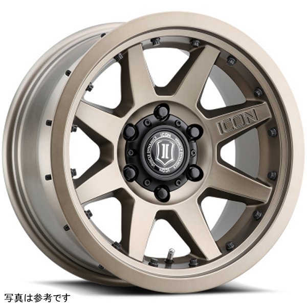 ICON Rebound Pro 17x8.5 5x5 -6mm オフセット 4.5in BS 71.5mm Bore Bronze ホイール ICO21817857345BR WO店