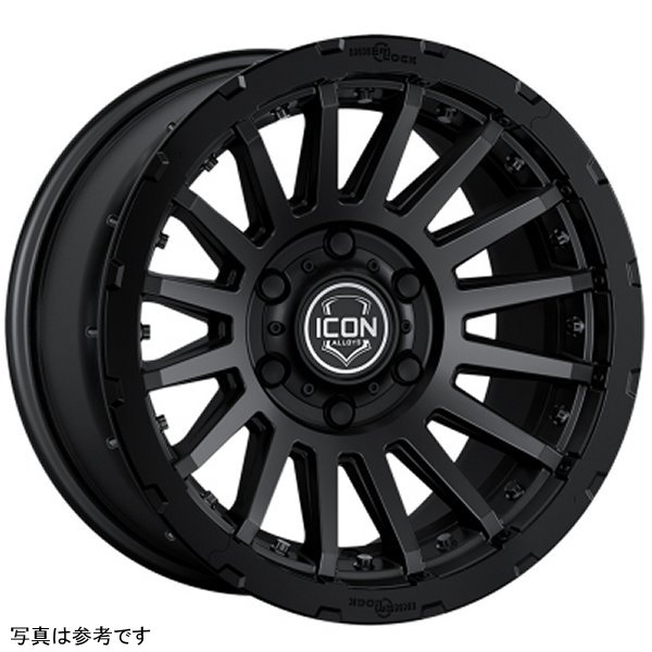 ICON Recon Pro 17x8.5 6x5.5 0mm オフセット 4.75in BS 106.1mm Bore Satin ブラック ホイール ICO23617858347SB WO店