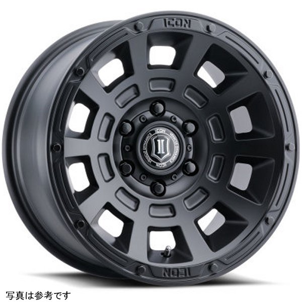 ICON Thrust 17x8.5 6x5.5 0mm オフセット 4.75in BS Satin ブラック ホイール ICO2817858347SB WO店 44,704円