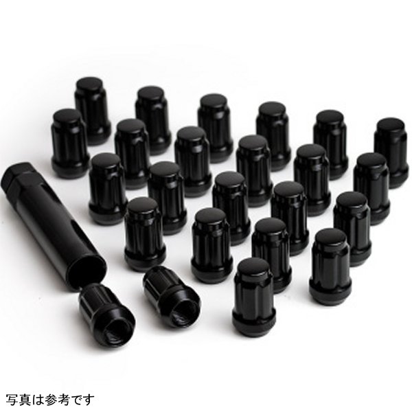 ICON Alloys Lug Nut キット ブラック - 14x1.5 - 32 Lug Nuts w/ Key ICO89141532B WO店