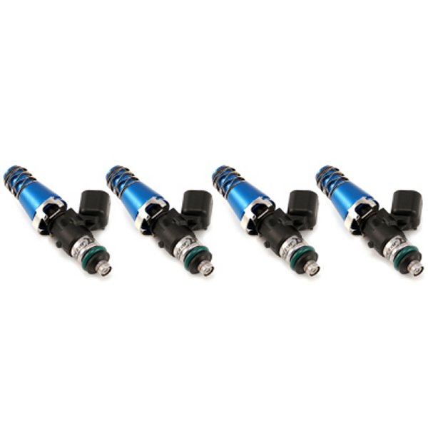 Injector Dynamics 1340cc インジェクター - 60mm Length - 11mm ブルー Top - 14mm Lower Oリング (Set of 4) IDX1300-60-11-14-4 WO店
