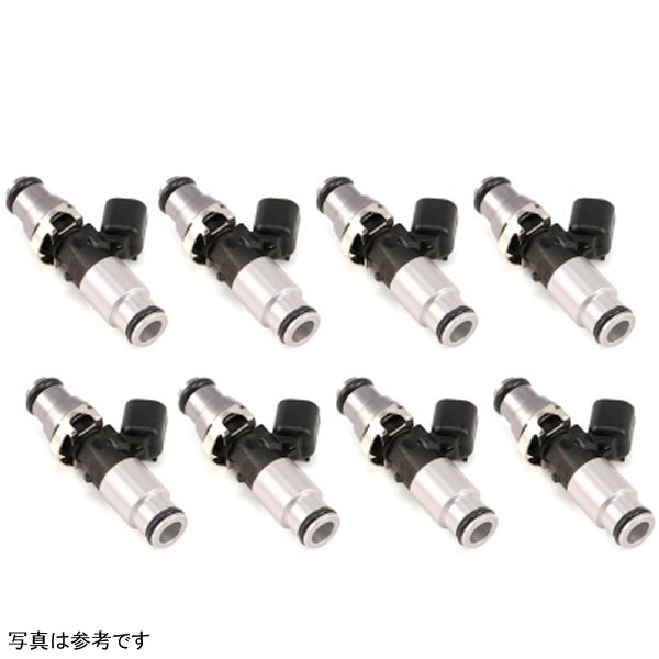 Injector Dynamics 1340cc Injector - 60mm Length - 14mm Grey Top - ブルー Bottom Adaptor (Set of 8) IDX1300-60-14-14B-8 WO店