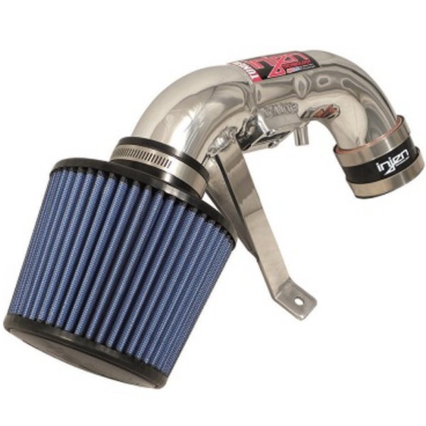 Injen 06-11 ホンダ Civic Hybrid 1.3L 4 cyl Polished Dyno-Tuned エアインテーク w/ Web Nano-Fiber フィルター INJSP1580P WO店