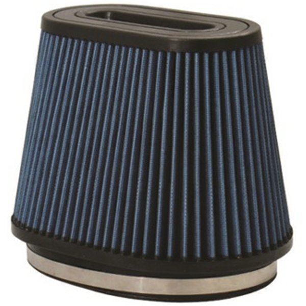 Injen AMSOIL Ea Nanofiber Dry エアフィルター - 8 1/2 Oval フィルター 9 1/2 Base / 6 1/4 Tall / 8 Top INJX-1023-BB WO店