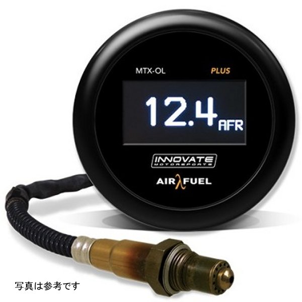Innovate MTX-OL PLUS Wideband Digital Air/フューエル Ratio OLED ゲージ キット 8ft w/O2 Sensor INN39350 WO店