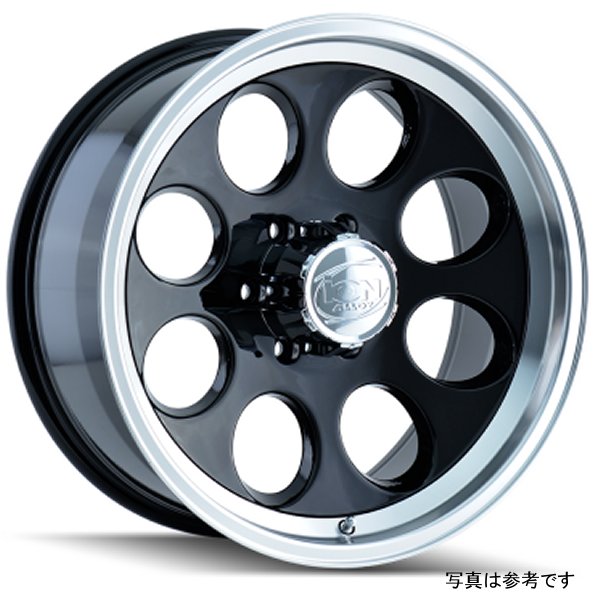 ION Type 171 18x9 / 6x139.7 BP / 0mm Offset / 106mm Hub Black/Machined Wheel ion171-8983B WO店
